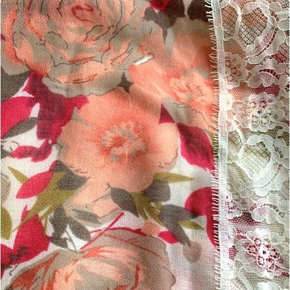 Grace & Lace Women's Savanah Floral Shawl Scarf - Picture 11 of 15